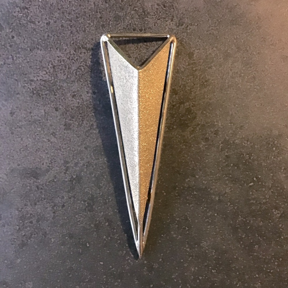 Sterling Silver with Gold Pin